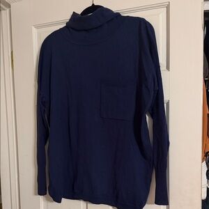 Vineyard Vines Women's Blue Turtleneck Sweater